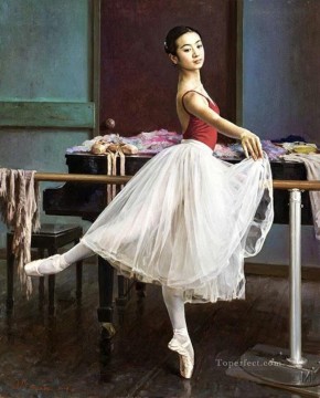 Ballerina Guan Zeju04 Chinese Oil Paintings
